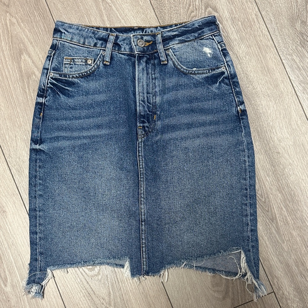 Classic Denim Pencil Skirt